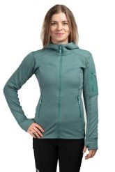 Bluza wspinaczkowa damska Modulus Hoody Women. Zielone bluzy z kapturem damskie RAB, l, z materiału. Za 539.99 zł.