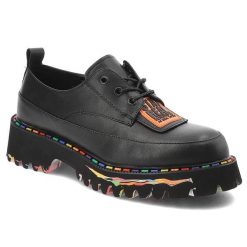 Czarne Półbuty Artiker Stylowe Obuwie Damskie. Czarne półbuty damskie Artiker, bez wzorów, ze skóry, eleganckie, bez obcasa. Za 263.99 zł.