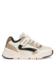 Geox Sneakersy J Loftus Girl J46M2A 0FUNF C1M2U M Kremowy. Białe buty sportowe dziewczęce Geox, bez wzorów, ze skóry, bez zapięcia. Za 229.99 zł.