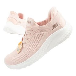 Buty Skechers Bobs Squad sneakersy Slip-ins 117497/LTPK różowe. Czerwone buty sportowe na co dzień damskie bez wzorów, z gumy. Za 570.83 zł.