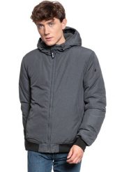 KURTKA MUSTANG Daniel H Blouson ANTHRA MELANGE 1008251 4151. Szare kurtki męskie Mustang, m, bez wzorów, z kapturem. W wyprzedaży za 179.99 zł.