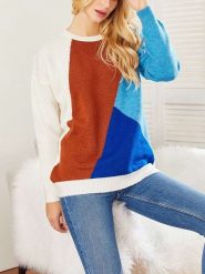 LA Angels Sweter w kolorze jasnobrązowo-niebiesko-kremowym rozmiar: L. Brązowe swetry klasyczne damskie LA Angels, l, z wełny, bez kołnierzyka. Za 162.11 zł.