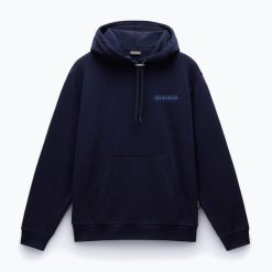 Bluza męska Napapijri B-Albula Hooded. Niebieskie bluzy bez kaptura męskie Napapijri, m. W wyprzedaży za 381.30 zł.