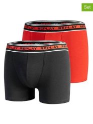 Replay Underwear Bokserki (2 pary) w kolorze czerwonym i czarnym rozmiar: M. Czarne bokserki męskie Replay Underwear, bez wzorów. Za 43.99 zł.