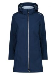 CMP Płaszcz softshellowy w kolorze granatowym rozmiar: 36. Niebieskie płaszcze damskie CMP, bez wzorów, z tkaniny, sportowe. Za 195.77 zł.
