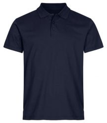 Clique Single Jersey Polo — koszulka polo z dżerseju, 100% bawełna. Niebieskie koszulki polo męskie CLIQUE, xl, bez wzorów, z bawełny, bez ramiączek. Za 133.84 zł.
