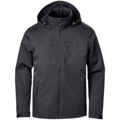 Męska Lekka Kurtka Soft Shell Scirocco. Czarne kurtki męskie STORMTECH, m, bez wzorów, sportowe, bez kaptura. Za 839.99 zł.