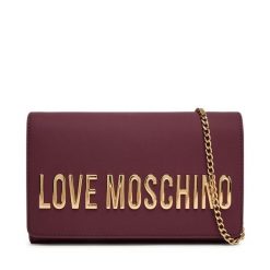 Torebka LOVE MOSCHINO. Czerwone torebki wieczorowe Love Moschino, bez wzorów, wizytowe, bez kołnierzyka, bez ramiączek. Za 559.99 zł.