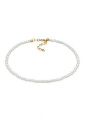 Elli Damska bransoletka na kostkę Trend Basic z syntetycznymi perłami w pozłacanym srebrze próby 925 Sterling Silver Bransoletki na nogę 1 ct Damski. Szare bransoletki damskie Elli, pozłacane. Za 283.99 zł.