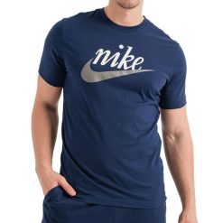 T-shirt sportowy męski Nike DZ3279-410. Niebieskie t-shirty męskie Nike, m, bez wzorów, bez kołnierzyka. Za 79.00 zł.