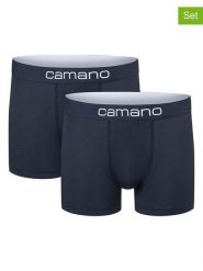 Camano Bokserki (2 pary) w kolorze granatowym rozmiar: M. Niebieskie bokserki męskie camano, bez wzorów. Za 76.39 zł.