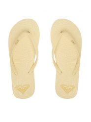 Roxy Japonki CEOWB-SS25-3C021 Żółty jasny. Żółte klapki damskie Roxy, bez wzorów, z syntetyku, bez obcasa. Za 69.99 zł.