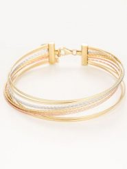 DIAMOND & CO Złota bransoletka "Fabiola" rozmiar: onesize. Szare bransoletki damskie Diamond & Co, złote. Za 4,132.99 zł.