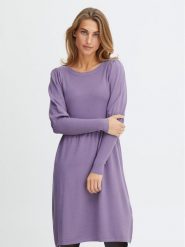 Fransa Sukienka codzienna 20611826 Fioletowy Regular Fit. Fioletowe sukienki damskie Fransa, na co dzień, xs, bez wzorów, z wiskozy, bez kołnierzyka, bez ramiączek, proste. Za 479.99 zł.