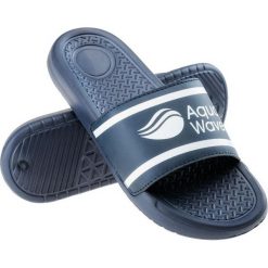 AquaWave Klapki Arwedi WO'S 92800331125 niebieskie. Niebieskie klapki damskie bez wzorów, z materiału, bez obcasa. Za 92.26 zł.