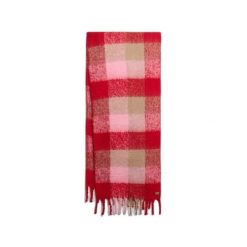 Szalik damski Superdry Essential. Czerwone szaliki i kominy damskie Superdry., na zimę, z aplikacjami. Za 240.65 zł.