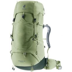 Plecak trekkingowy damski Deuter Aircontact Lite 45 + 10 SL - grove/ivy. Niebieskie plecaki damskie Deuter, bez wzorów, z materiału, klasyczne. Za 900.80 zł.