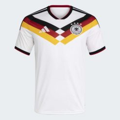 Koszulka Germany 26 Home Replica. Białe t-shirty sportowe męskie Adidas, bez ramiączek, do piłki nożnej, climacool (adidas). W wyprzedaży za 390.70 zł.