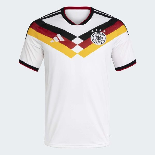Koszulka Germany 26 Home Replica. Białe t-shirty sportowe męskie Adidas, bez ramiączek, do piłki nożnej, climacool (adidas). W wyprzedaży za 390.70 zł.