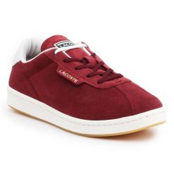 Buty Lacoste Masters 319 1 Sfa W 7-38SFA00032P8 czerwone. Czerwone buty sportowe na co dzień damskie bez wzorów, z gumy. Za 667.75 zł.
