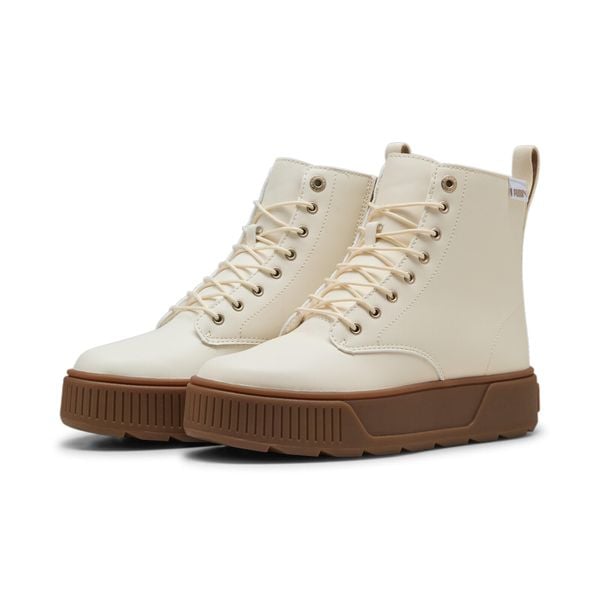Damskie buty Karmen PUMA Sugared Almond Gold Beige. Brązowe buty sportowe na co dzień damskie Puma, bez wzorów, z gumy, trekkingowe. Za 328.75 zł.