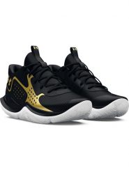 Under Armour Buty "Jet '23" w kolorze czarno-złotym do koszykówki rozmiar: 42,5. Czarne buty fitness męskie Under Armour, do koszykówki. Za 254.74 zł.