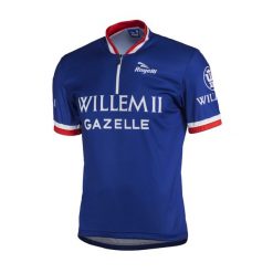 Koszulka rowerowa męska Rogelli Wagtmans. Niebieskie t-shirty sportowe męskie Rogelli, m, z materiału, bez ramiączek, na fitness i siłownię. Za 159.55 zł.