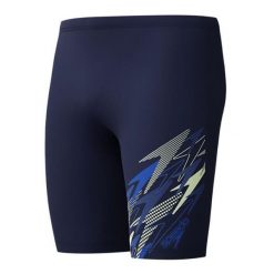 Spodenki do pływania Speedo Medley Navy - jammery. Czarne kąpielówki męskie Speedo, l, bez wzorów, z elastanu, na fitness i siłownię. Za 179.99 zł.