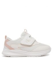 Calvin Klein Jeans Sneakersy Low Cut Velcro V1A9-82026-1697A S Biały. Białe buty sportowe dziewczęce Calvin Klein Jeans, z jeansu. Za 189.99 zł.