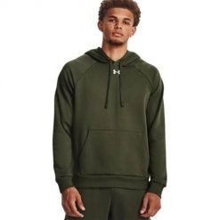 Bluza treningowa męska Under Armour Ua Rival Fleece Hoodie. Czarne bluzy z kapturem męskie Under Armour, m. Za 359.99 zł.