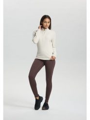 LUHTA Bluza polarowa "Kivisalmi" w kolorze kremowym rozmiar: S. Brązowe bluzy bez kaptura damskie Luhta, s, z polaru. Za 131.12 zł.