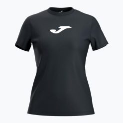 Koszulka tenisowa damska Joma Challenge. Czarne bluzki sportowe damskie Joma, l, z materiału, bez kołnierzyka, bez ramiączek. Za 37.99 zł.
