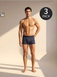 Bawełniane bokserki z motywem paisley 3 pack - wielobarwny. Bokserki męskie Sinsay, bez wzorów, z bawełny. Za 29.99 zł.