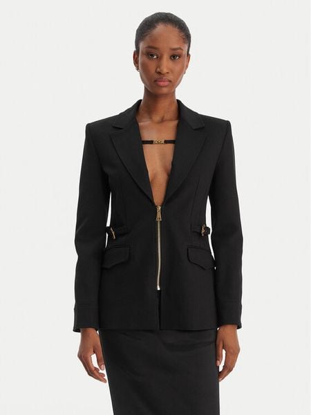 Versace Jeans Couture Marynarka 80HAQ750 J0092 Czarny Regular Fit. Czarne marynarki i żakiety damskie Versace Jeans Couture, bez wzorów, z jeansu. Za 2,299.00 zł.