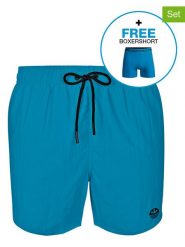 Muchachomalo 2-częściowy zestaw w kolorze niebieskim rozmiar: 6XL. Niebieskie szorty sportowe męskie Muchachomalo, xl, z materiału, outdoorowe. Za 87.61 zł.