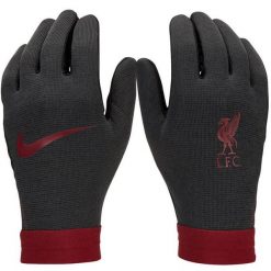 Rękawiczki Męskie Nike Liverpool FC Thermafit. Czarne rękawiczki męskie Nike, bez wzorów. Za 171.75 zł.