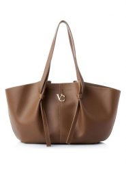 Vince Camuto Shopper bag "Foggia" w kolorze jasnobrązowym - 48 x 25 x 12 cm rozmiar: onesize. Brązowe shopper bag damskie Vince Camuto, bez wzorów, z materiału, na ramię, bez dodatków. Za 163.26 zł.