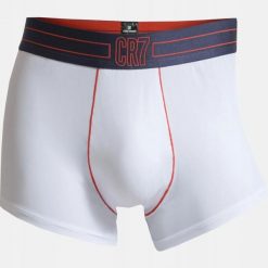 BOKSERKI MĘSKIE BIELIZNA CRISTIANO RONALDO CR7 1 SZT. XXL. Biała bokserki męskie CR7 Cristiano Ronaldo, bez wzorów, z bawełny. Za 79.11 zł.