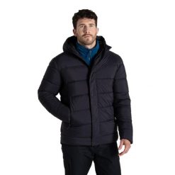 Kurtka Ocieplana Unisex Expert Dla Dorosłych. Czarne kurtki damskie CRAGHOPPERS, l, bez wzorów, z materiału, z kapturem. Za 422.99 zł.