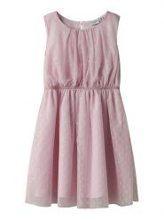 NAME IT Sukienka letnia Vabos 13218323 Różowy Regular Fit. Czerwone sukienki dziewczęce Name it, na lato, bez wzorów, z syntetyku, bez ramiączek. Za 89.99 zł.