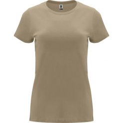 Damska Koszulka Z Krótkim Rękawem Capri. Brązowe bluzki damskie ROLY, s, bez wzorów, sportowe, bez kołnierzyka, bez ramiączek. Za 31.99 zł.