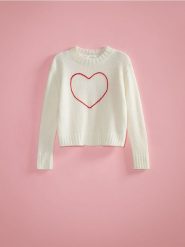Sweter z domieszką moheru - złamana biel. Swetry klasyczne damskie Reserved, l, z dzianiny, bez kołnierzyka. W wyprzedaży za 129.99 zł.