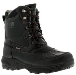 Buty zimowe ocieplane męskie Karrimor Snow Casual. Czarne buty trekkingowe męskie Karrimor, na zimę, z materiału, bez zapięcia, trekkingowe. Za 291.99 zł.