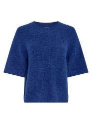 MOSS COPENHAGEN Sweter "Milania" w kolorze niebieskim rozmiar: M/L. Niebieskie swetry klasyczne damskie MOSS COPENHAGEN, l, ze splotem, bez kołnierzyka. Za 239.29 zł.