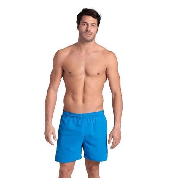 Szorty męskie spodenki kąpielowe sportowe na basen plażę Arena Boxer. Niebieskie kąpielówki męskie Arena, m, z aplikacjami, z materiału, do biegania. Za 121.98 zł.