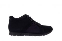 Trampki Bayla-151 D151431-3B Navy, Granat, Skóra naturalna - 45. Niebieskie trampki i tenisówki męskie Bayla, bez wzorów, z materiału, bez zapięcia. W wyprzedaży za 89.10 zł.