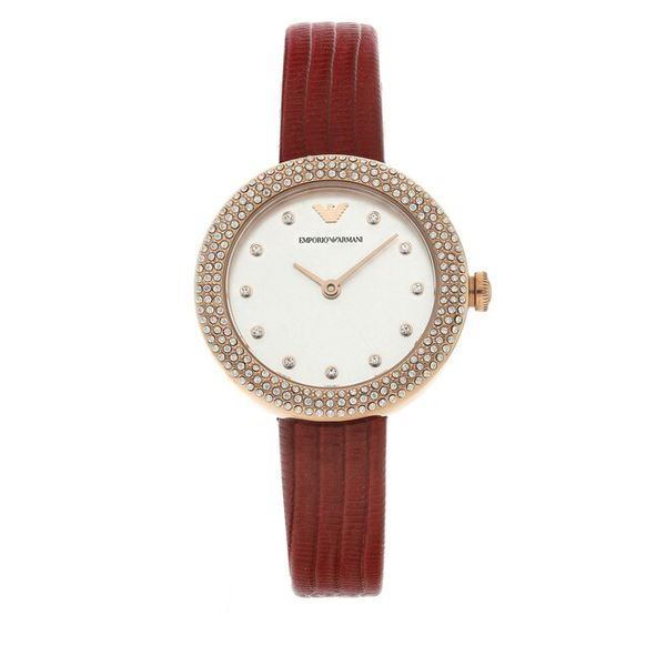 Zegarek Emporio Armani. Brązowe zegarki damskie Emporio Armani. Za 739.99 zł.