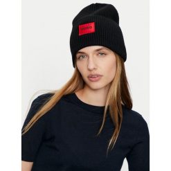 Czapka HUGO. Czarne czapki zimowe damskie Hugo. Za 299.99 zł.
