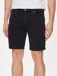 Guess Szorty jeansowe Angels M4GD03 WG3MA Granatowy Slim Fit. Niebieskie szorty męskie Guess, z bawełny, bez kołnierzyka. Za 209.99 zł.