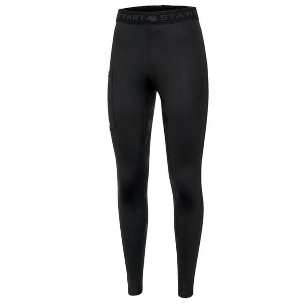 Legginsy jeździeckie damskie START Camden pełny lej silikonowy. Czarne legginsy damskie START, l, bez wzorów, ze skóry. Za 220.99 zł.